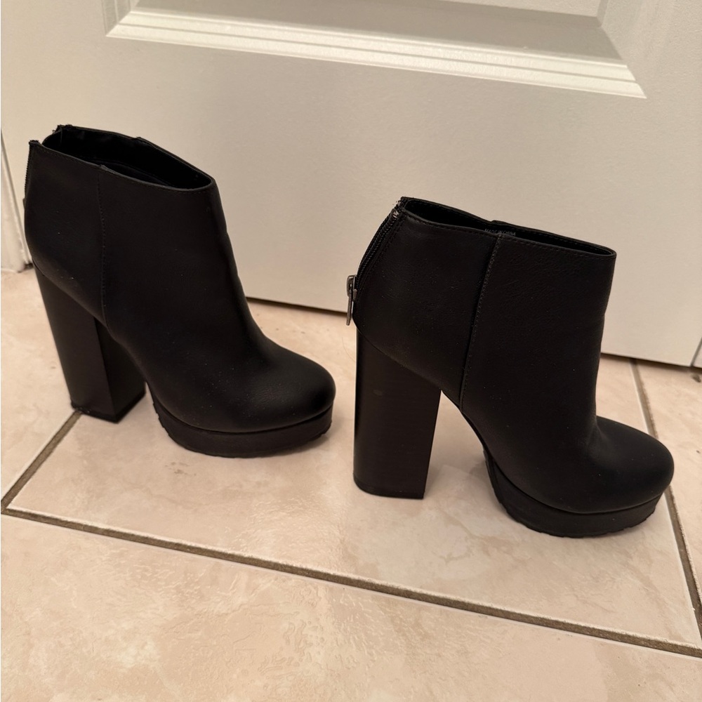 Spring Black Ankle Boots